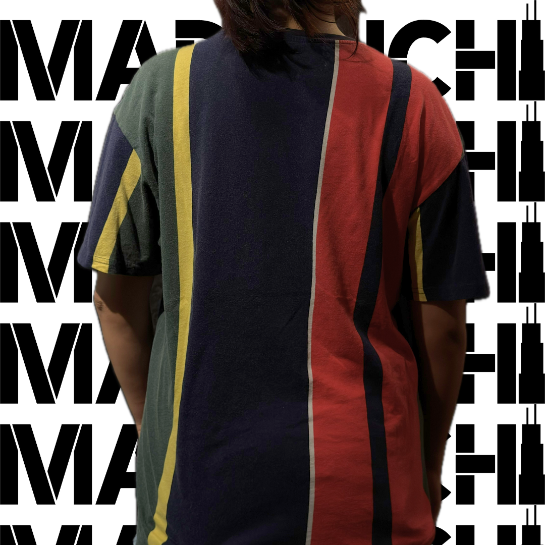 Thrifted Tee with White Puff Print